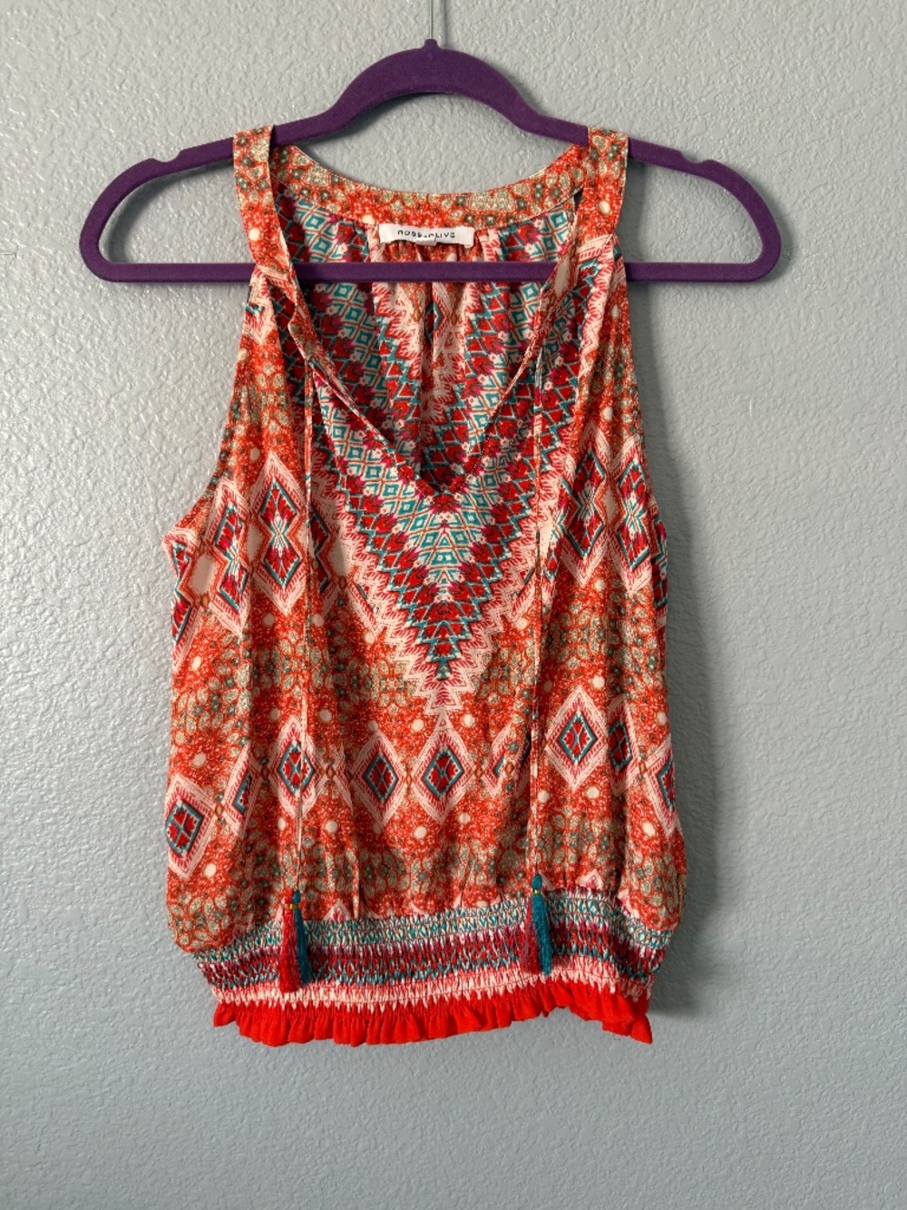 Rose & Olive Funky Top Size M